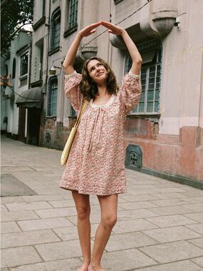 Christy Dawn Mica Dress in Spring Mushroom Medley size XS